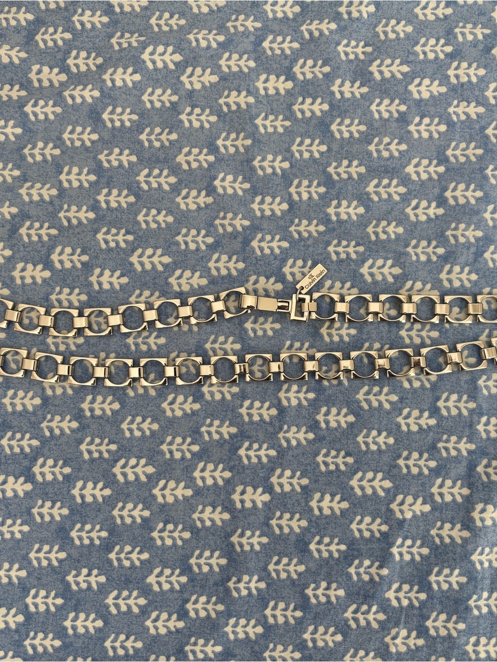 Calvin Klein Silver Link Chain Belt